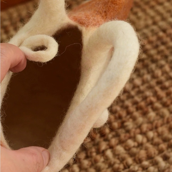 Cat felted Bag, Felt Purse, Wool Felt Bag, Mini Purse, Shoulder Bag, Zipper Bag - Picture 2 of 6